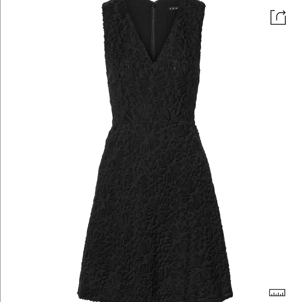 NWT Theory Velvet-Flocked Floral Dress – Size 0